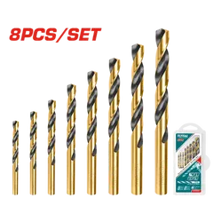 Juego de brocas helicoidales 8 pcs