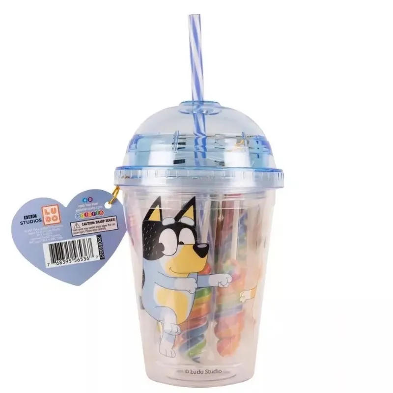 Botella de Bluey con paletas de sabor