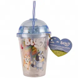 Botella de Bluey con paletas de sabor