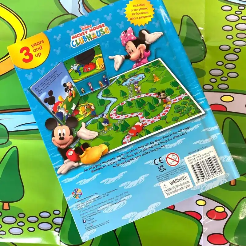 Libro y Figuras de  "Disney Mickey Mouse Clubhouse