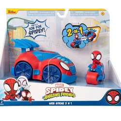 Vehículo Marvel Spidey and His Amazing Friends Web Strike 2-in-1