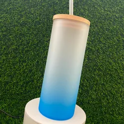 Vaso de cristal nevado 