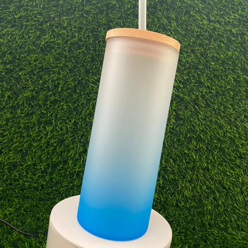 Vaso de cristal nevado 