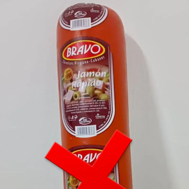 Medio tubo de Jamón Bravo