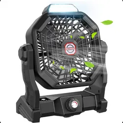 Ventilador recargable 20000 mAh (hasta 60 hrs de respaldo)