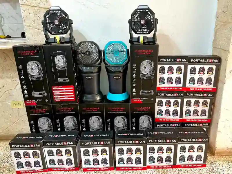 Ventiladores recargables