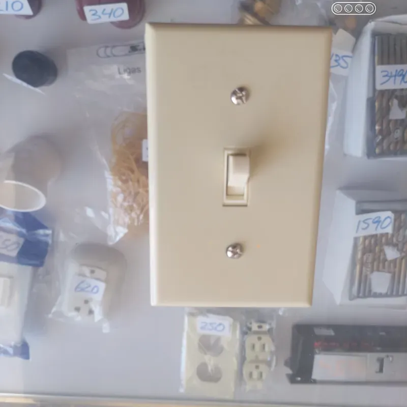 Interruptor sencillo beige 