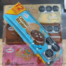 Galletas rellenas con crema