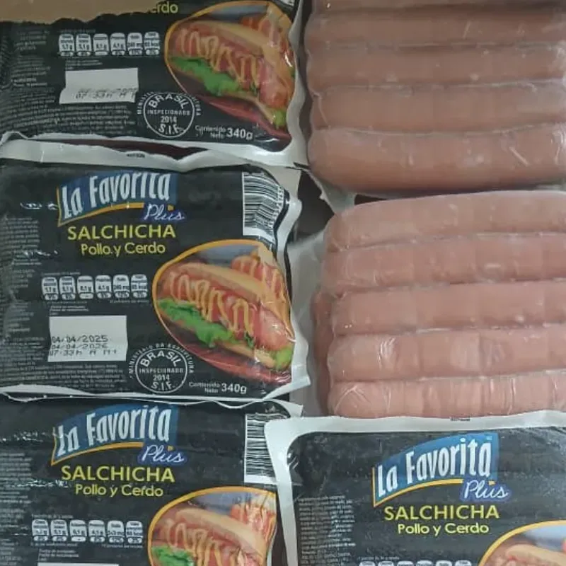 Salchichas de cerdo y pollo