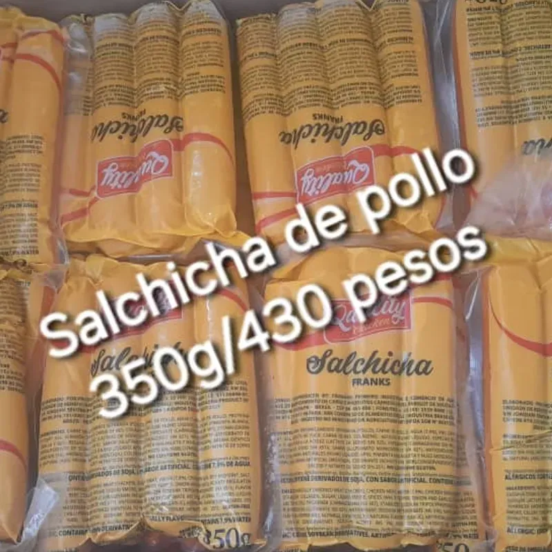Salchichas de pollo