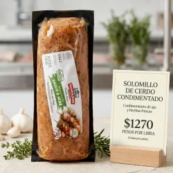 Solomillo de cerdo condimentado