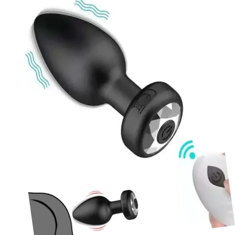 Plug Anal vibrador con mando inalámbrico carga USB