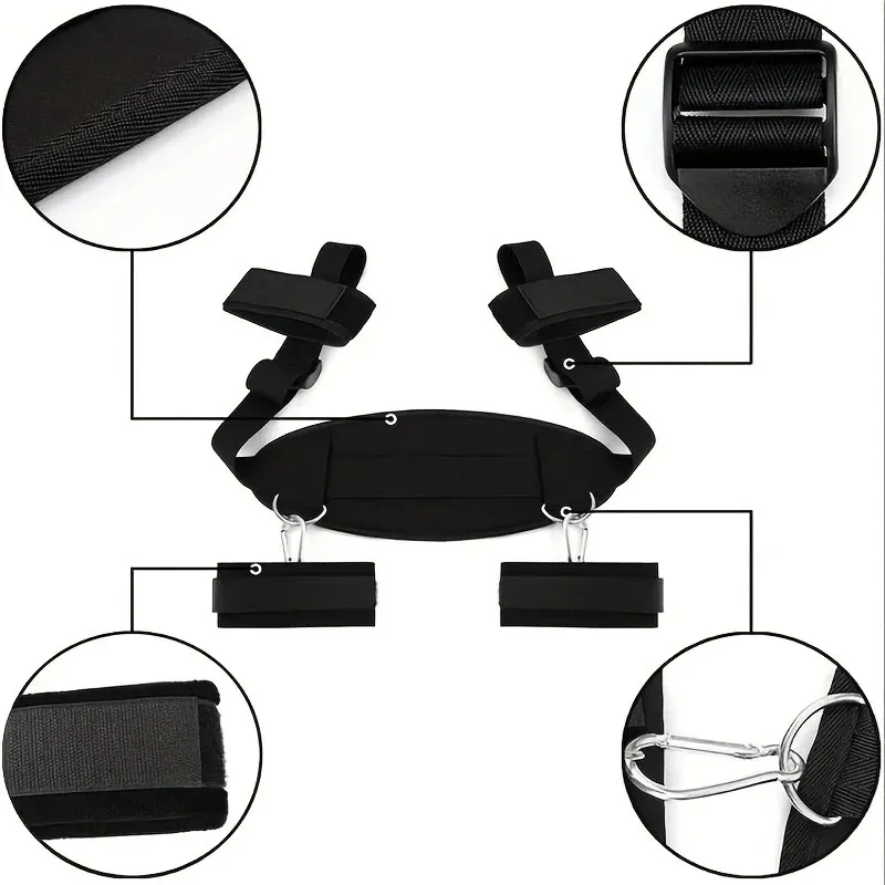 Set BDSM de Ataduras – Muñequeras y Tobilleras para Juegos Fetiche