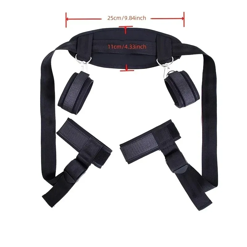 Set BDSM de Ataduras – Muñequeras y Tobilleras para Juegos Fetiche