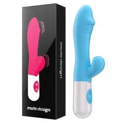Vibrador de conejito estimulador de clítoris carga USB