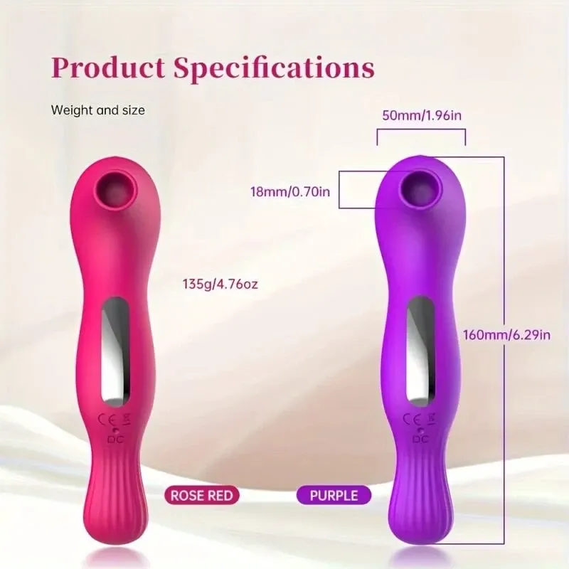 Vibrador de Succión Potente 2 en 1