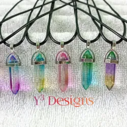 Collares con Dijes de Cuarzo 