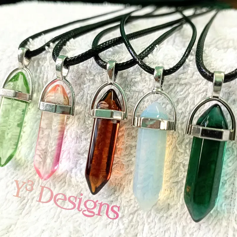 Collares con Dijes de Cuarzo 