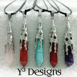 Collares con Dijes de Cuarzo 