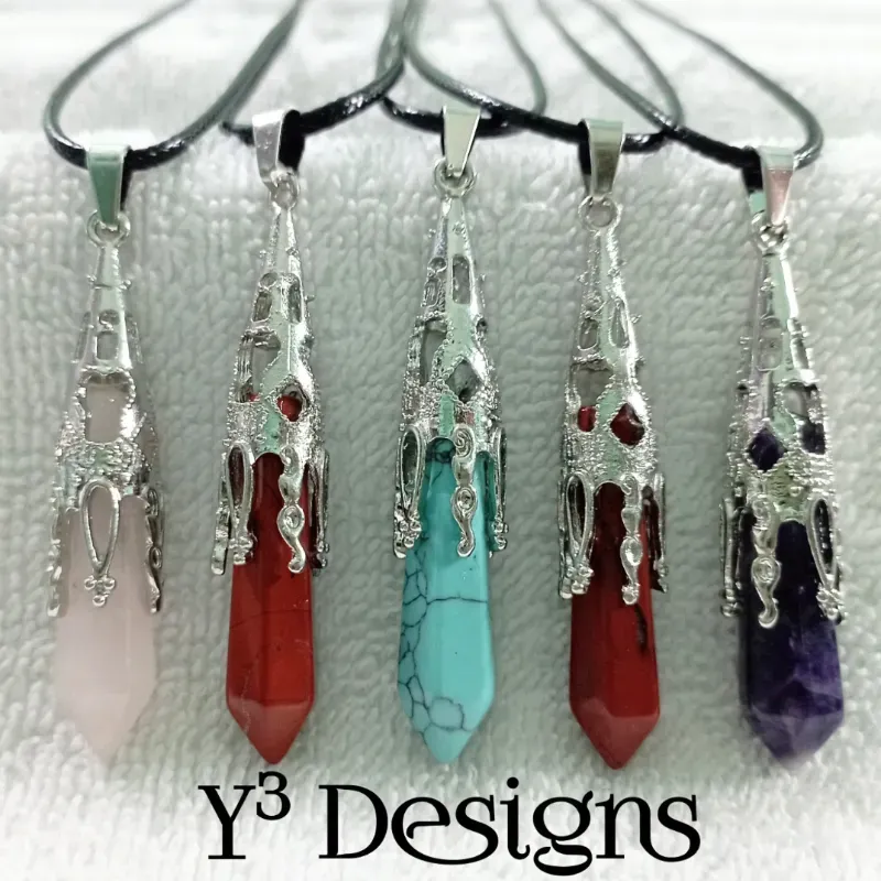 Collares con Dijes de Cuarzo 