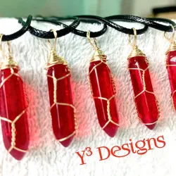Collares con Dijes de Cuarzo 