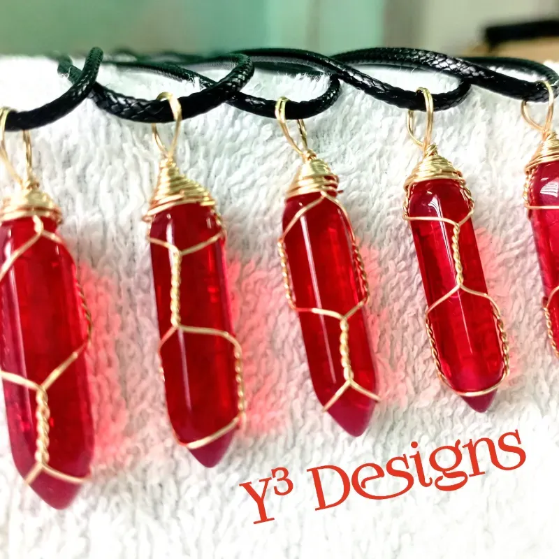 Collares con Dijes de Cuarzo 
