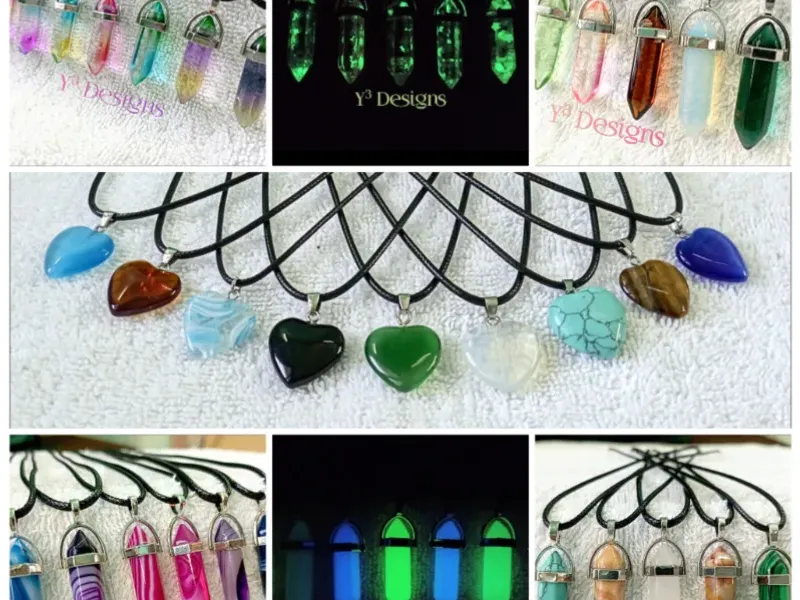Collares con Dijes de Cuarzo 