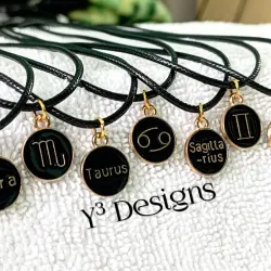 Collares con Dijes Signos del Zodiaco 