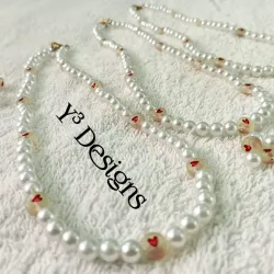 Collares de Perlas Blancas 