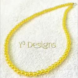Collares de Perlas Amarillas.