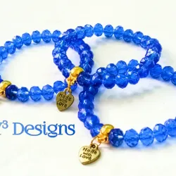 Pulsos de Swarovski Azul.