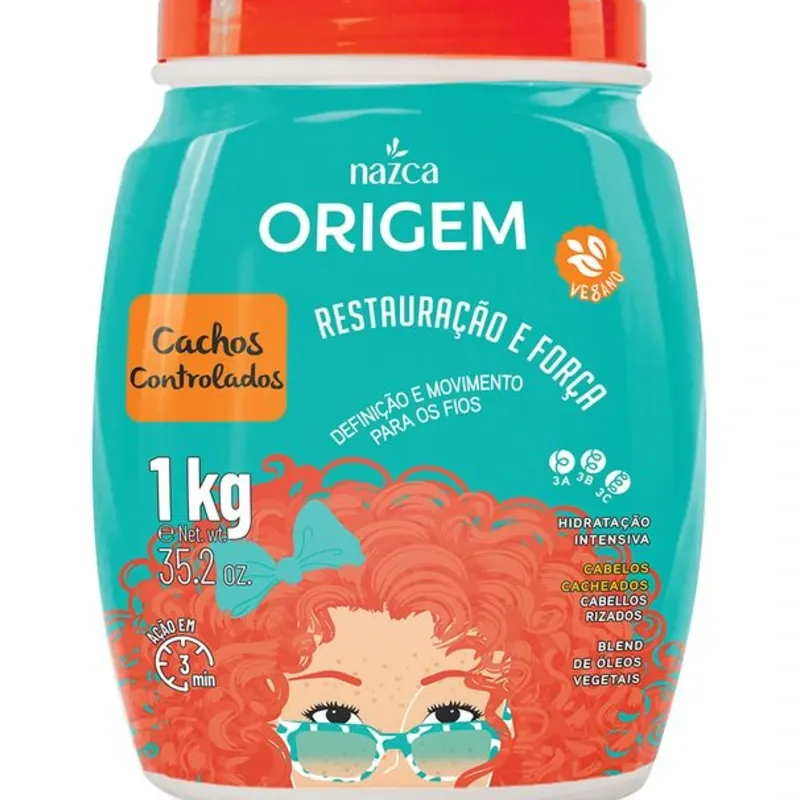Crema hidratante para controlar el cabello rizado 1 kg