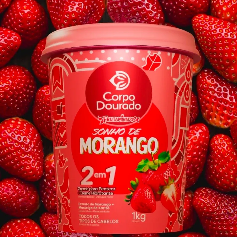 Crema para peinar 2 en 1 de Morango 1kg