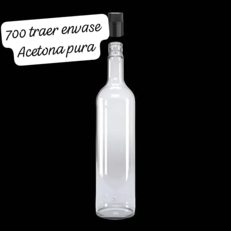 Acetona pura  sirve para moldear el polygel