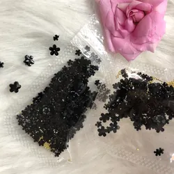 Flores de resina negras 