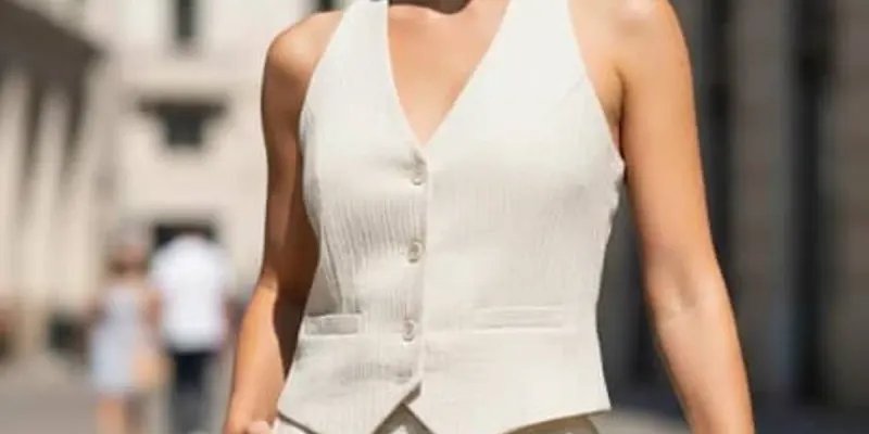 Conjuntos Elegantes ( Chaleco corto_ Pantaloneta)