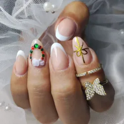 Uñas uñas acrílicas ( medias)