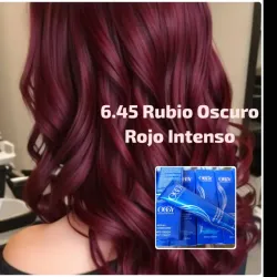 (6.45) Rubio Oscuro Rojo Intenso