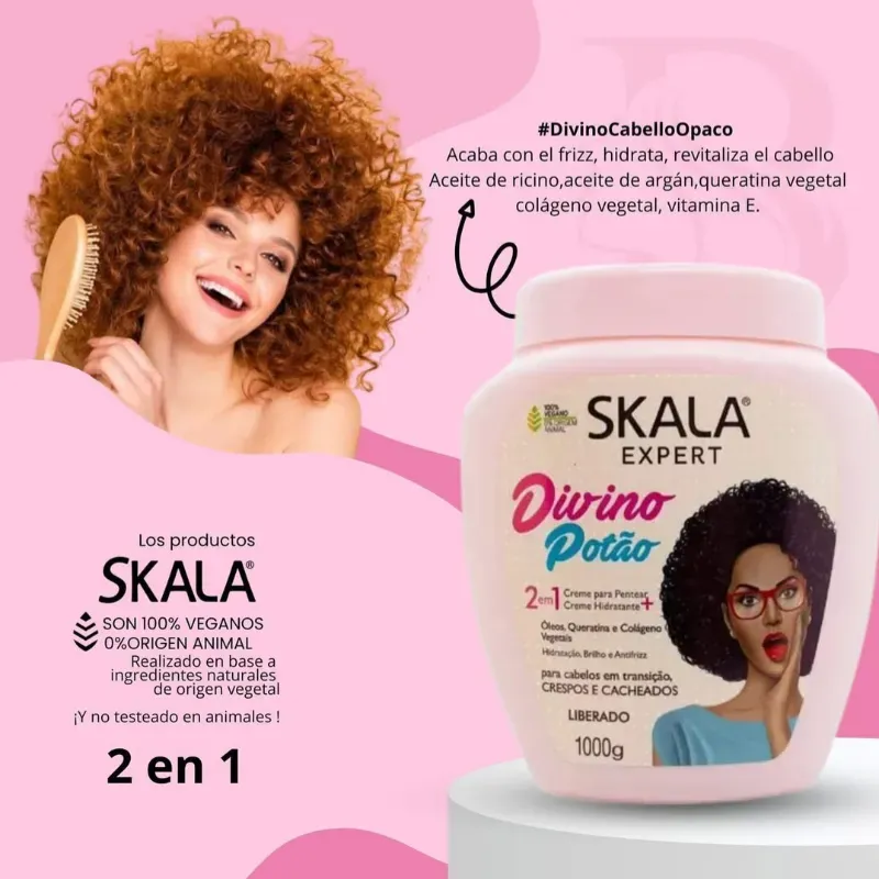 Crema de Peinar y Definicion de rizos Skala DIVINO POTAO 1kgO 