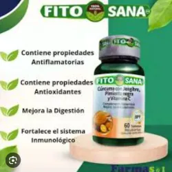 Cúrcuma con Jengibre, Pimienta Negra y Vitamina C 60 tab