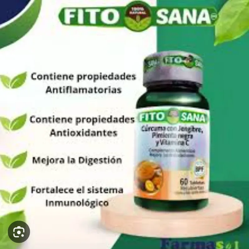 Cúrcuma con Jengibre, Pimienta Negra y Vitamina C 60 tab