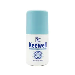 Desodorante roll-on sin alcohol jazmín y musk Keewell (90 ml)