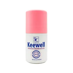 Desodorante roll-on sin alcohol Rosa y Ambar Keewell (90 ml)