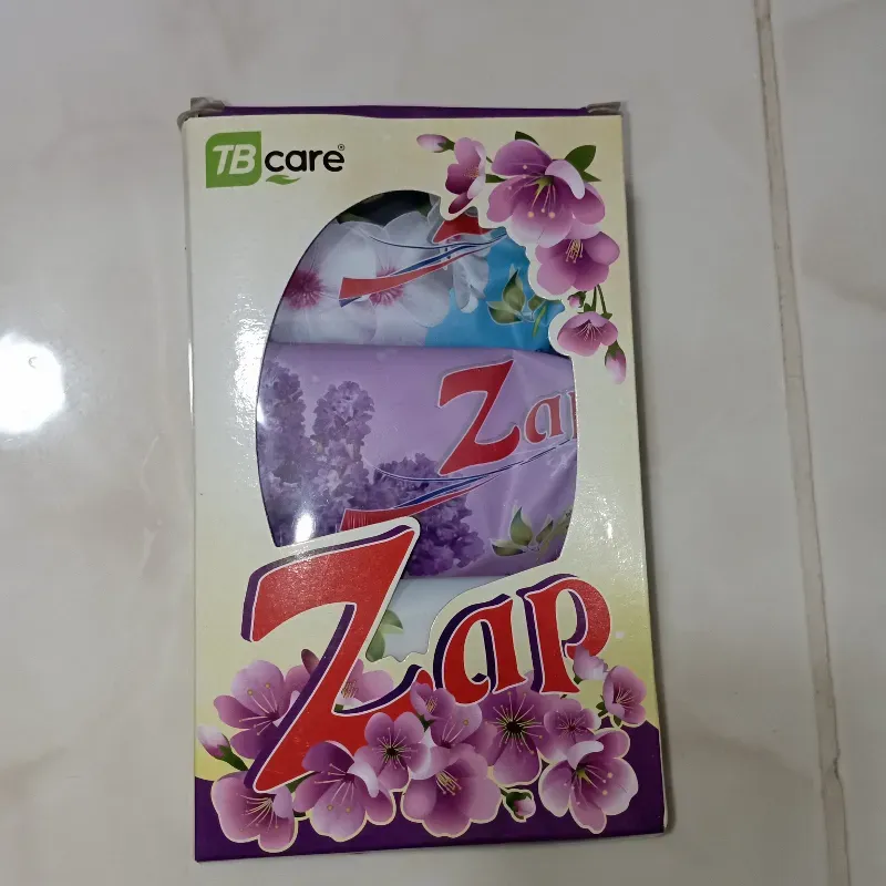 ESTUCHE DE JABON TOCADOR ZAP 3 UNID 75 GM