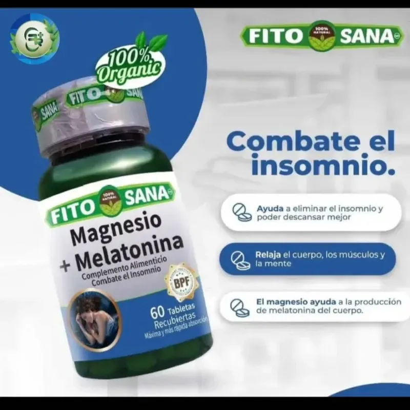MELATONINA Y MAGNESIO 60 TAB