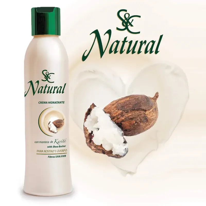 Natural Crema Restauradora para cuerpo y rostro con Manteca De Karité 300 ML.