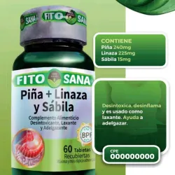 Piña mas Linaza y Sabila 60 tab