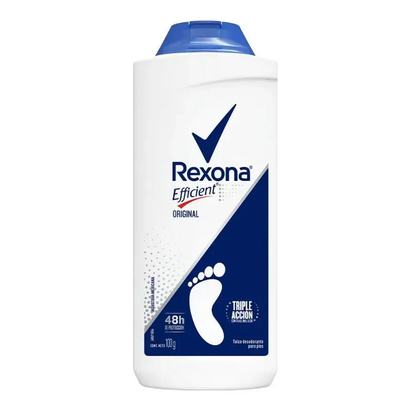 Talco Desodorante para Pies REXONA Efficient Original, 100 g