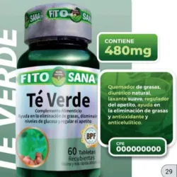 Té Verde 480 mg 60 tab