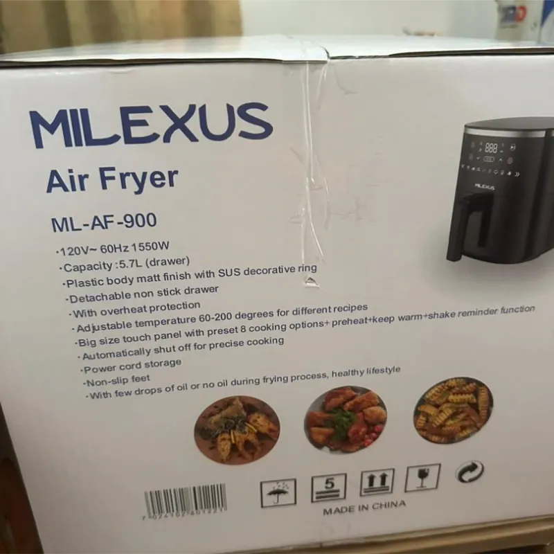 Freidora de aire táctil 